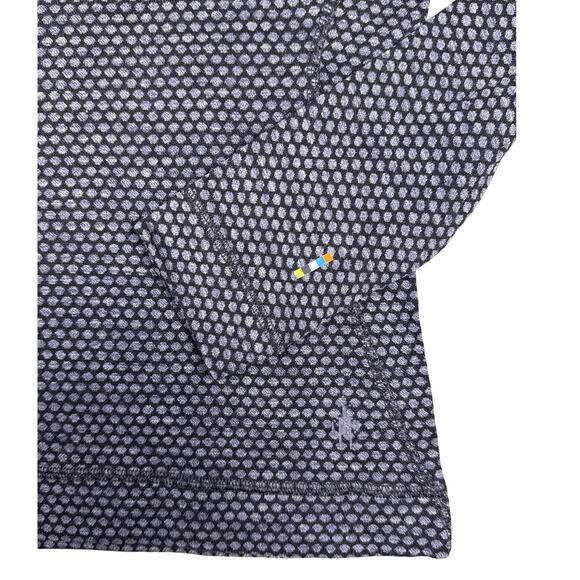 Smartwool Base Layer 250 Merino Wool Thermal Womens Medium Black Grey Dot Crew - Picture 4 of 7